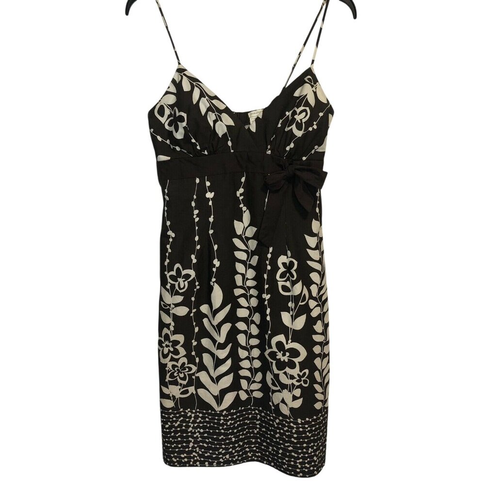 Maurice’s Women’s Brown/White Floral Print Dress Spaghetti Straps Size 7